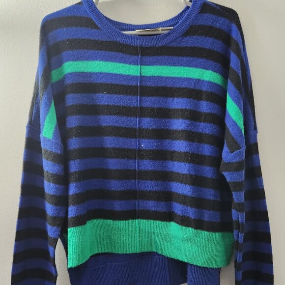 RD Style Blue with Black / Green Strips Bat Sleeve sz S - Picture 1 of 1